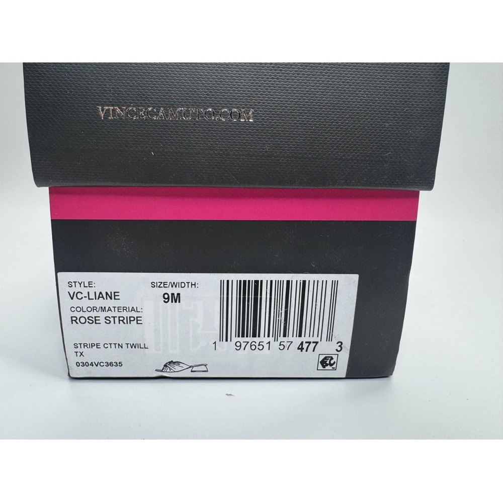 Vince Camuto Shoes Womens Size 9M Rose Stripe VC-Liane Espadrille Heels Summer - Picture 12 of 12